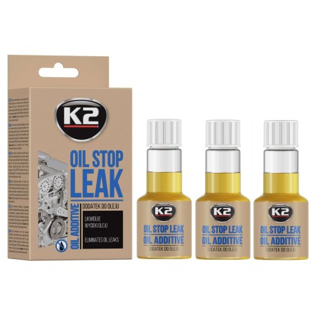 3x K2 Stop Leak Oil variklio alyvos tepalų priedas 50ml