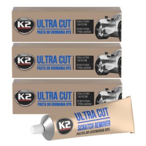 3x K2 Ultra Cut stipraus poveikio automobilinis kėbulo polirolis įbrėžimų šalinimas 100g