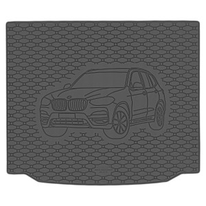 Guminis bagažinės kilimėlis BMW X3 G01 (2017➝) Rigum