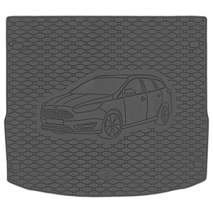 Guminis bagažinės kilimėlis Ford Focus MK3 (2010-2018) Universalas Rigum