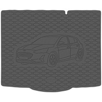 Guminis bagažinės kilimėlis Ford Focus MK4 (2018➝) Hatchback mažas ratas Rigum