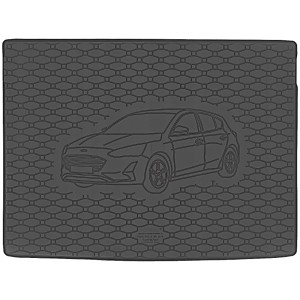Guminis bagažinės kilimėlis Ford Focus MK4 (2018➝) Hatchback standartinis ratas Rigum