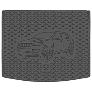 Guminis bagažinės kilimėlis Jeep Compass II (2016➝) Rigum