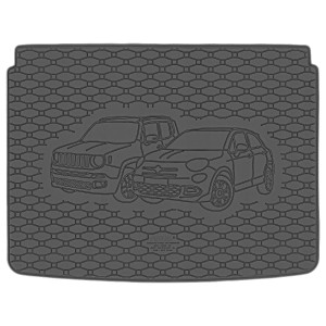Guminis bagažinės kilimėlis Jeep Renegade (2014➝) Rigum