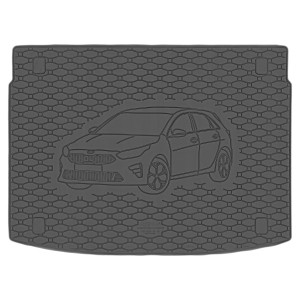 Guminis bagažinės kilimėlis Kia Ceed III (2018➝) Hatchback viršutinis Rigum