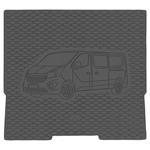Guminis bagažinės kilimėlis Opel Vivaro B (2014-2019) 8 / 9 vietų didelis Rigum