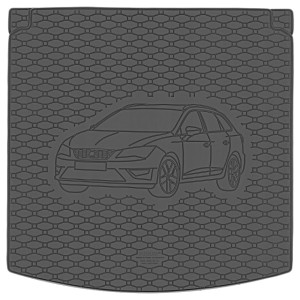 Guminis bagažinės kilimėlis Seat Leon III (2012-2020) Universalas Rigum
