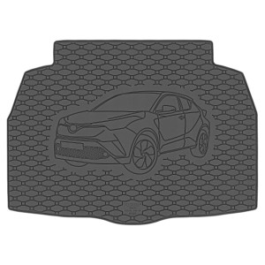 Guminis bagažinės kilimėlis Toyota C-HR (2016➝) apatinis be rato Rigum