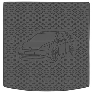 Guminis bagažinės kilimėlis Volkswagen Golf VII (2012-2020) Universalas viršutinis Rigum