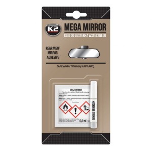 K2 Mega Mirror veidrodėlių stiklo klijai galinio veidrodėlio 0,6ml