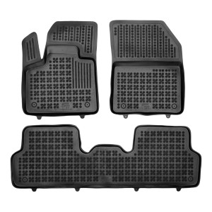 Modeliniai guminiai kilimėliai Citroen DS7 Crossback (2018➝) lygios grindys gale