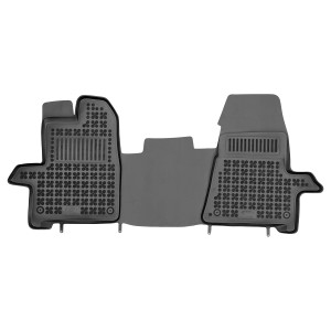 Modeliniai guminiai kilimėliai Ford Transit (2014➝) priekiniai 2 vietų mechaninė dėžė