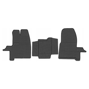Modeliniai guminiai kilimėliai Ford Transit / Tourneo Custom (2012➝) priekiniai Frogum juodi
