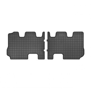 Modeliniai guminiai kilimėliai Hyundai Santa Fe III (2015-2018) 3 eilė Frogum juodi