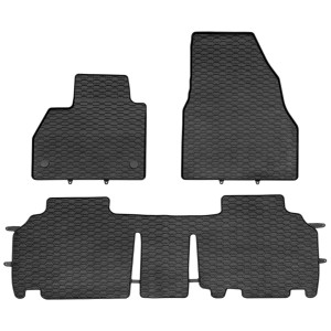Modeliniai guminiai kilimėliai Mercedes Citan W415 (2012➝) juodi su laikikliais