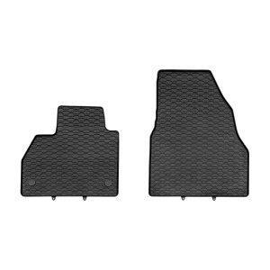 Modeliniai guminiai kilimėliai Mercedes Citan W415 (2012➝) priekiniai juodi su laikikliais