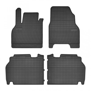 Modeliniai guminiai kilimėliai Renault Kangoo II (2008➝) 5 vietų Frogum juodi