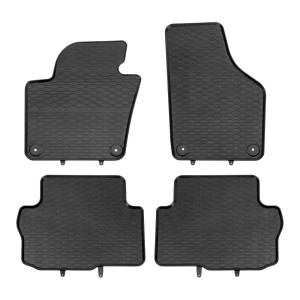 Modeliniai guminiai kilimėliai Seat Alhambra II (2010➝) 5 vietų juodi su laikikliais