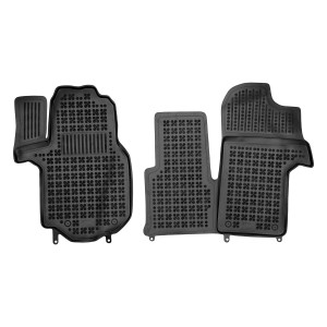 Modeliniai guminiai kilimėliai Volkswagen Crafter II (2017➝) priekiniai 2 ir 3 vietų