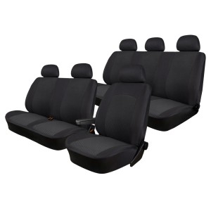 Modeliniai sėdynių užvalkalai Nissan Primastar (2002-2016) 6 vietų medžiaginiai
