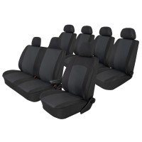 Modeliniai sėdynių užvalkalai Peugeot Boxer II (2006➝) 7 vietų medžiaginiai atskiros sėdynės gale