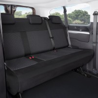 Modeliniai sėdynių užvalkalai Peugeot Expert III (2016➝) 3 vietų galiniai vientisi medžiaginiai