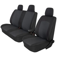Modeliniai sėdynių užvalkalai Toyota Proace II (2016➝) 3 vietų medžiaginiai dviguba sėdynė dalinas su staliuku