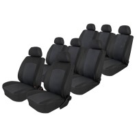 Modeliniai sėdynių užvalkalai Toyota Proace II (2016➝) 8 vietų medžiaginiai vientisa sėdynė 3 eilėje