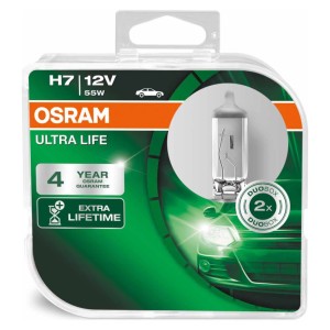 Automobilinės lemputės H7 55W Osram Ultra Life 2 vnt.
