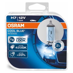 Automobilinės lemputės H7 55W Osram Cool Blue Intense 2 vnt.