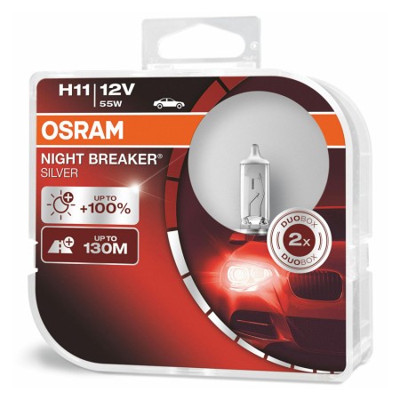 Automobilinės lemputės H11 55W Osram Night Breaker Silver 2 vnt.