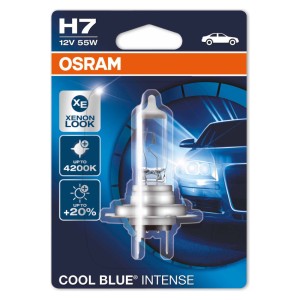 Automobilinė lemputė H7 55W Osram Cool Blue Intense