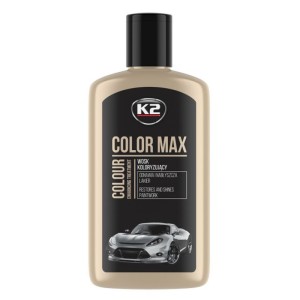 K2 Color Max juodas spalvinis kėbulo polirolis poliravimo pasta su vašku 200ml