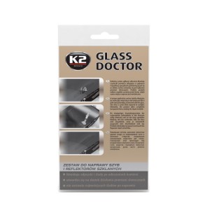 K2 Glass Doctor stiklo įtrūkimų užtaisymo ir šalinimo rinkinys 0,8ml