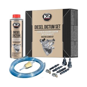 K2 Diesel Dictum komplektas variklio dyzelinių purkštukų ir kuro sistemos valiklis 500ml