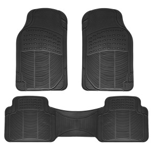 Universalūs guminiai automobliniai kilimėliai minivenams komplektas juodi